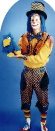 Clown Flappy with parrot puppet